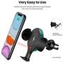 APPLUS Wireless Car Charger,Automatic Sensor Car Phone Holder,10W Qi Fast Charging Auto-Clamping mount,Air Vent Dash for iPhone 11/11 Pro/11 Pro Max/Xs MAX/XS/XR/X/8/8+, Samsung S10/S10+/S9/S9+/S8/S8+