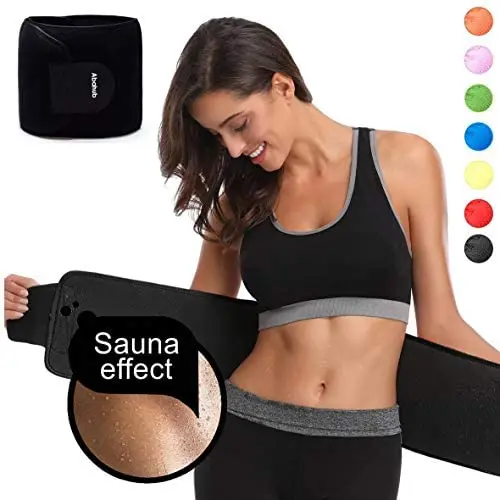 Abahub Waist Trimmer Ab Belt for Women & Men, Stomach Wrap Premium Waist Trainer Abahub Waist Trimmer Ab Belt for Women & Men, Stomach Wrap Premium Waist Trainer