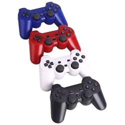 Haihuic PS3 Wireless Controller Dual Vibration Joystick 2.4 GHz Gamepad with Phone Holder for Playstation 3/ PC, Android TV/Type-C Smartphone,