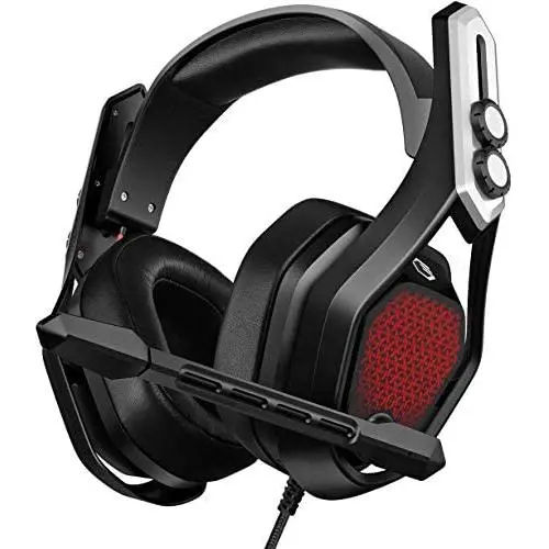 Mpow 7.1 USB Gaming Headset - Surround Stereo Sound - PS4 Headphones with Noise Canceling Mic & RGB Light Over Ear Headphones, Compatible with PC, PS4 Console, Laptop (Iron) Mpow 7.1 USB Gaming Headset - Surround Stereo Sound - PS4 Headphones with Noise Canceling Mic & RGB Light Over Ear Headphones, Compatible with PC, PS4 Console, Laptop (Iron)