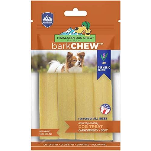 Himalayan Pet Supply barkCHEW with Turmeric | Medium Density Chew | Gluten - Lactose - Grain Free | 6 Chews per Pouch