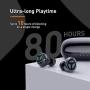 [Upgraded Version] TRANYA B530 Bluetooth 5.0 Deep Bass True Wireless Earbuds, Aptx/AAC Compatible Sports Wireless Headphone with CVC8.0 Noise Cancellation, 80 Hours Playtime with Charging Case