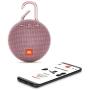 JBL Clip 3 Portable Waterproof Wireless Bluetooth Speaker - Pink (Renewed)