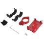 nologo Fashion Adjustable Bike Handlebar Phone Mount Holder,Aluminum Alloy Bicycle Cellphone Cradle Clip Smartphone Mount Stand for Cycling(red)
