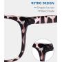 Blue Light Blocking Glasses,Square Nerd Eyeglasses Frame Anti Blue Ray Computer Game Glasses Anti Eyestrain & UV(5Pcs)