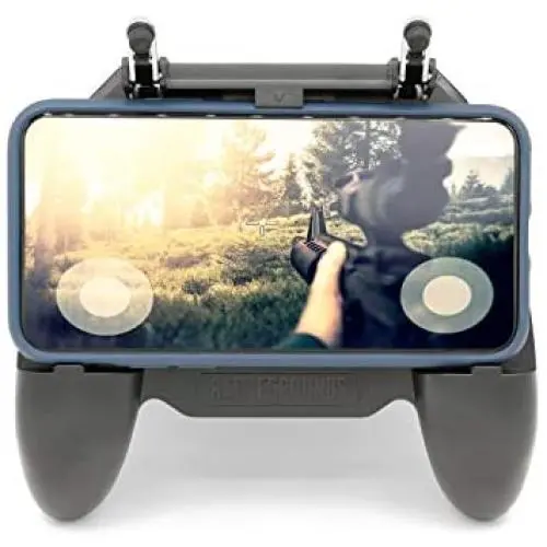 Gaming Phone Controller for iPhone and androidÊ with Portable Charger Cooling Fan, for PUBG Mobile Controller L1R1 Mobile Game Trigger Joystick for 4-6.5" Phone (Upgraded Version 2000mAh) Gaming Phone Controller for iPhone and androidÊ with Portable Charger Cooling Fan, for PUBG Mobile Controller L1R1 Mobile Game Trigger Joystick for 4-6.5" Phone (Upgraded Version 2000mAh)