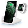 Wireless Charger, AVANTY 2 in 1 Dual Wireless Charging Dock Station with iWatch Stand for iWatch 5/4/3/2/1, Fast Charger for iPhone 11/11 Pro Max/XR/XS Max/XS/X/8/8P (No iWatch Cable or Adapter)