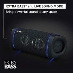 Sony SRS-XB33 EXTRA BASS Wireless Portable Speaker IP67 Waterproof BLUETOOTH and Built In Mic for Phone Calls, Blue