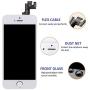 GULEEK for iPhone 5s/Se Screen Replacement White Touch Display LCD Digitizer Full Assembly with Front Camera,Proximity Sensor,Ear Speaker and Home Button Including Repair Tool and Screen Protector