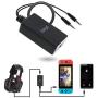 Audio Converter for Nintendo Switch, 2 in 1 Audio Chat Adapter for Nintendo Switch - Support Voice Chat with Your Headphone