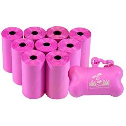 Downtown Pet Supply Dog Pet Waste Poop Bags with Leash Clip and Bag Dispenser - 180, 220, 500, 700, 880, 960, 2200 Bags