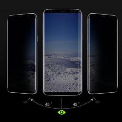 Galaxy S9 Plus Privacy Screen Protector, Tempered Glass [Anti-spy] [9H Hardenss] [3D Curved] [Easy Installation] Screen Film for Samsung Galaxy S9 Plus/S9+