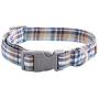 Lionet Paws Dog and Cat Collar with Bowtie Grid Collar Plastic Buckle Light Adjustable Collars for Small Medium Large Dogs