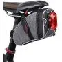 Saddle Bag for Bicycle, TecTri Strap-On Bike Seat Pack Bag Waterproof Zipper Wedge Pack for Cycling with LED Taillight Mesh Pocket Inside Saddle Bag for Bicycle, TecTri Strap-On Bike Seat Pack Bag Waterproof Zipper Wedge Pack for Cycling with LED Taillight Mesh Pocket Inside