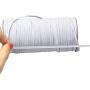 NIKB 1/8 inch Elastic for Sewing Masks 100-Yards White Elastic Cord for Masks Elastic Bands for Sewing Flat Elastic Rope for Crafting/Heavy Stretch Knit Elastic Spool
