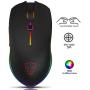 MOTOSPEED USB Wired 4000DPI Gaming Mouse Support Macro Programming, with 6 Buttons, Adjustable RGB Backlit, 6 Adjustable DPI Mouse for PC, Laptop, Apple MacBook