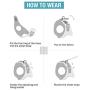 OLSCROM Cat Harness and Leash Set,Soft and Comfortable Cat Walking Jacket with Running Cushioning and Anti-Escape for Puppies with Cationic Fabric
