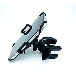 Phone Holder with Clamp - Universal Cell Mount Holder for Bike, Boat, Car, Golf Cart and Stroller, Fits iPhone X, 8 | 8 Plus, 7 | 7 Plus, iPhone 6s | 6s Plus, Galaxy S7, S6, S5, Adjustable