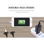 USB 2.0 Male to Dual Female Charging Extension Cable, Furniture nightstand USB Charging Port, Panel Mount Cable with Screw Hole Used for:Mobile Phones,Table Lamps,Portable Power and More 5 ft (1pc)