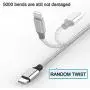 iPhone Charger WZK MFi Certified 5Pack 6FT Charger Cable Nylon Braided Extra Long High Speed Data Sync Transfer Lightning Cable Compatible iPhone 11/Pro/Xs Max/X/8/7/Plus/6S/6/SE2/5S and More - Sliver iPhone Charger WZK MFi Certified 5Pack 6FT Charger Cable Nylon Braided Extra Long High Speed Data Sync Transfer Lightning Cable Compatible iPhone 11/Pro/Xs Max/X/8/7/Plus/6S/6/SE2/5S and More - Sliver
