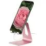 Adjustable Cell Phone Stand - ToBeoneer Phone Holder, [Update Version] Thicker Stand Cradle Dock Compatible with All Mobile Phones iPhone X 8 7 6 Plus Charging Accessories Desk - Rose Gold