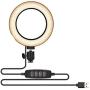 chiak Practical USB Interface Brightness Adjustable Fill Light Beauty Lamp On-Camera Video Lights
