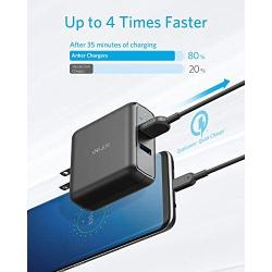 Anker Quick Charge 3.0 39W Dual USB Wall Charger, PowerPort Speed 2 for Galaxy S10/S9/S8/Edge/Plus, Note 8/7 and PowerIQ for iPhone Xs/XS Max/XR/X/8/Plus, iPad Pro/Air 2/Mini, LG, Nexus, HTC and More