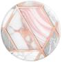 Trendy Chic Geometric-Marble Pink White Grey and Rose-Gold PopSockets Grip and Stand for Phones and Tablets