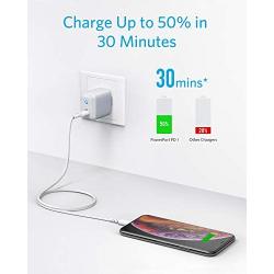 iPhone Charger, Anker 18W USB C Fast Charger with 3ft Powerline II USB-C to Lightning Cable [MFi Certified], PowerPort PD 1 Type C Charger Adapter for iPhone 11/Pro/XS/Max/XR/X/Plus/iPad Pro and More