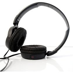 SONY Over Ear Best Stereo Extra Bass Portable Headphones Headset for Apple iPhone iPod / Samsung Galaxy / mp3 Player / 3.5mm Jack Plug Cell Phone (Black) …