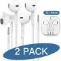 VT 3.5mm in-Ear Wired Headphones/Earbuds/Earphones with Remote & Micphone Compatible with iPhone Apple 6s plus/6/5s/5c/Pad/S10 Android All 3.5 mm Audio Devices (2 Pack) VT 3.5mm in-Ear Wired Headphones/Earbuds/Earphones with Remote & Micphone Compatible with iPhone Apple 6s plus/6/5s/5c/Pad/S10 Android All 3.5 mm Audio Devices (2 Pack)