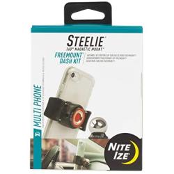 Nite Ize Original Steelie Freemount Dash Kit - Adjustable Magnetic Bracket + Car Dash Mount for Smartphones