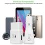 MBLAI Fast Charge Adaptive Fast Charger Kit for Samsung Galaxy S7/S7 Edge/S6/Note5/4 /S3,USB 2.0 Fast Charging Kit True Digital Adaptive Fast Charging (S7 Fast Charger Set)