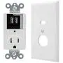 The Charger Safe, Dual USB Outlet with Protective Faceplate to Organize Your Phone Chargers The Charger Safe, Dual USB Outlet with Protective Faceplate to Organize Your Phone Chargers