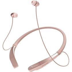 Bluetooth Headphones Neckband Lightweight Wireless Headset Call Vibrate Alert Sport Earbuds w/Mic Earphones 10 Hour Playtime for Running Compatible with iPhone Samsung Android (Pink)