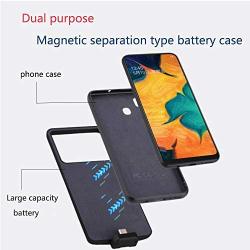 KERTER Battery Case for Samsung A30 / A20, 7000mAh Rechargeable Portable External Magnetic Backup Battery Charger Detachable Power Bank Protective Cover, USB Power Bank & Protective Cover Shell