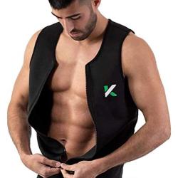 Kewlioo Mens Zipper Neoprene Sauna Vest