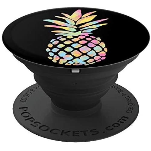 Pineapple Watercolor Summer Beaches Tropical Fruit Pineapple PopSockets Grip and Stand for Phones and Tablets