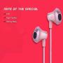 Richer-R Wired in-Ear Headphones,3.5 MM Metal Strong Bass in-Ear Headphone Stereo HiFi with Mic Stereo Headset,Multifunction in-Ear Gaming Earphone with Noise Reduction Function(Rose Gold)