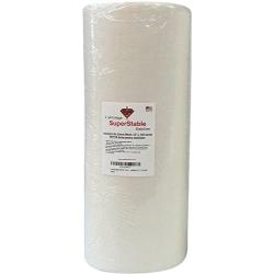 Invisible No-Show Mesh Stabilizer White 1.5 oz 15 inch x 100 Yard Roll. SuperStable Embroidery Stabilizer Backing