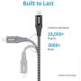 ESR USB C to Lightning Cable, [0.6ft MFi-Certified], Braided Nylon Power Delivery Fast Charging for iPhone SE/11/11 Pro/11 Pro Max/XR/XS Max/XS/X/8, for Use with Type-C Chargers, Black