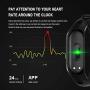 CADIC Fitness Tracker, Fitness Band Sleep Monitor Tracker Smart Workout Watch for Men and Women Athletic with Blood Pressure Heart Rate Blood Oxygen Step Calorie Counter IP67 Waterproof Black