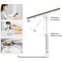Cell Phone Stand, Jiduo Phone Holder Adjustable Height Smart Phone Accessories Compatible with Ipad Tablet for Desk Bedside Office Foldable (White)