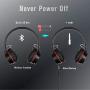 Active Noise Cancelling Wired/Wireless Bluetooth Headphones with Mic,Monodeal Foldable on The Ear Headset,Soft Memory-Protein Earmuffs,Hi-Fi Stereo Headset for PC/Cell Phones/TV