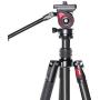 miliboo MUFA Camera Video Tripod Aluminum with Small Fluid Head 42cm Folded Height 2.08kg Weight