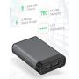 Portable Charger Power Bank Battery - by TalkWorks | 6000 mAh | Cell Phone Backup External Dual USB Power Pack for Apple iPhone 11, XR, XS, X, 8, 7, 6, iPad & Android for Samsung Galaxy - Space Grey