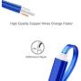 3ft Visible Flowing LED USB Cable Sync Data Fast Charger Cord for iPhone 11/iPhone Xs MAX/XR/ /8/8 Plus/7/7 Plus/6/6 Plus, iPod and iPad and More-with Cell Phone Finger Ring Stand（Blue