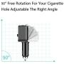 Car Charger Adapter, 2 Socket Cigarette Lighter Splitter,Dual USB Port with 12V,24V Voltage Display Compatible for iPhone,ipad,Tablet,Galaxy,HTC,LG