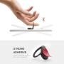 Phone Ring Holder Finger Kickstand - LANETNCY 360° Rotation Metal Ring Grip Stand for Strongly Magnetic Car Mount Compatible with All Smartphone(Black)