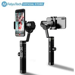 FeiyuTech SPG2 Aluminium 3-Axis Handheld Gimbal Stabilizer for iPhone 11 Pro MAX X Xs Max XR, Samsung Galaxy Series Smartphones, Focus&Zoom Control, Face&Object Tracking